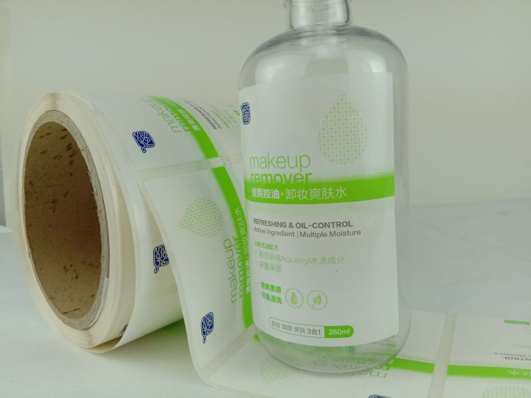 化妝品瓶貼不干膠